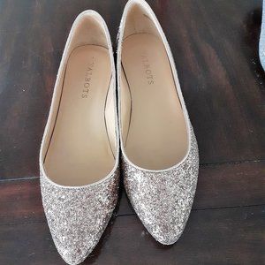 PRICE DROP!!! TALBOTS gold glitter low pumps